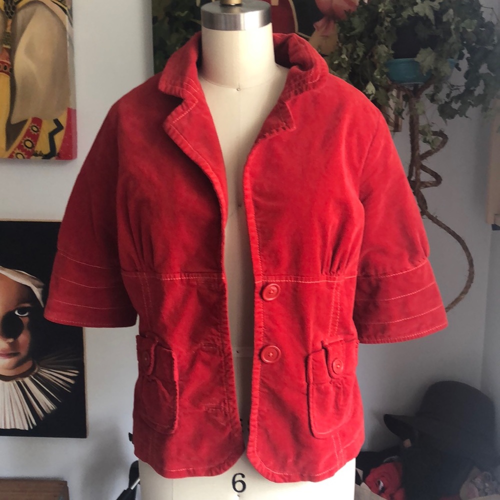 Velvety rust jacket
